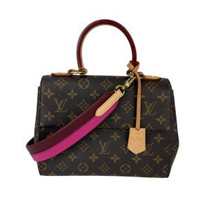LOUIS VUITTON Cluny BB Bordeaux Fuchsia Monogram Shoulder Bag